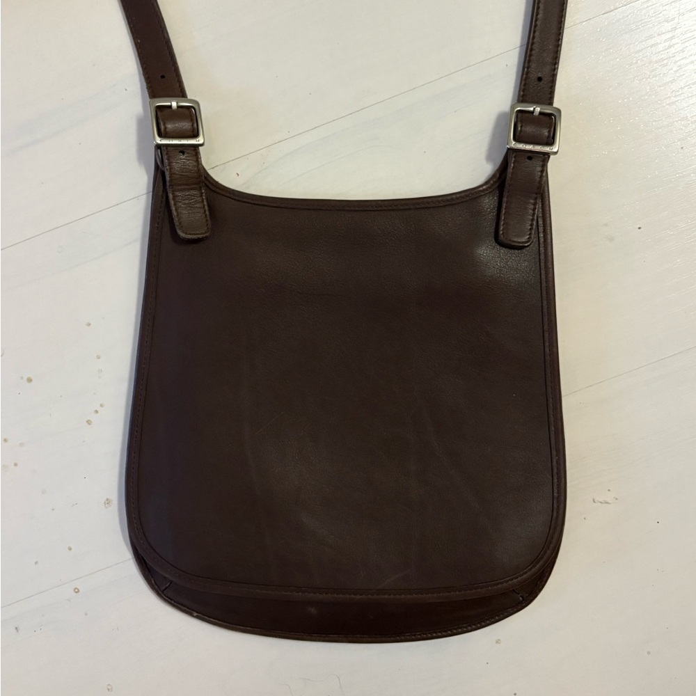 Vintage Coach Legacy 9135 Small Hippie Flap Crossbody in Mahogany